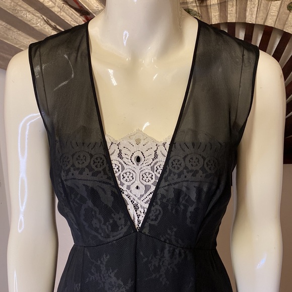 Robert Rodriguez Black Dress w Lace, 4 - Picture 4 of 7